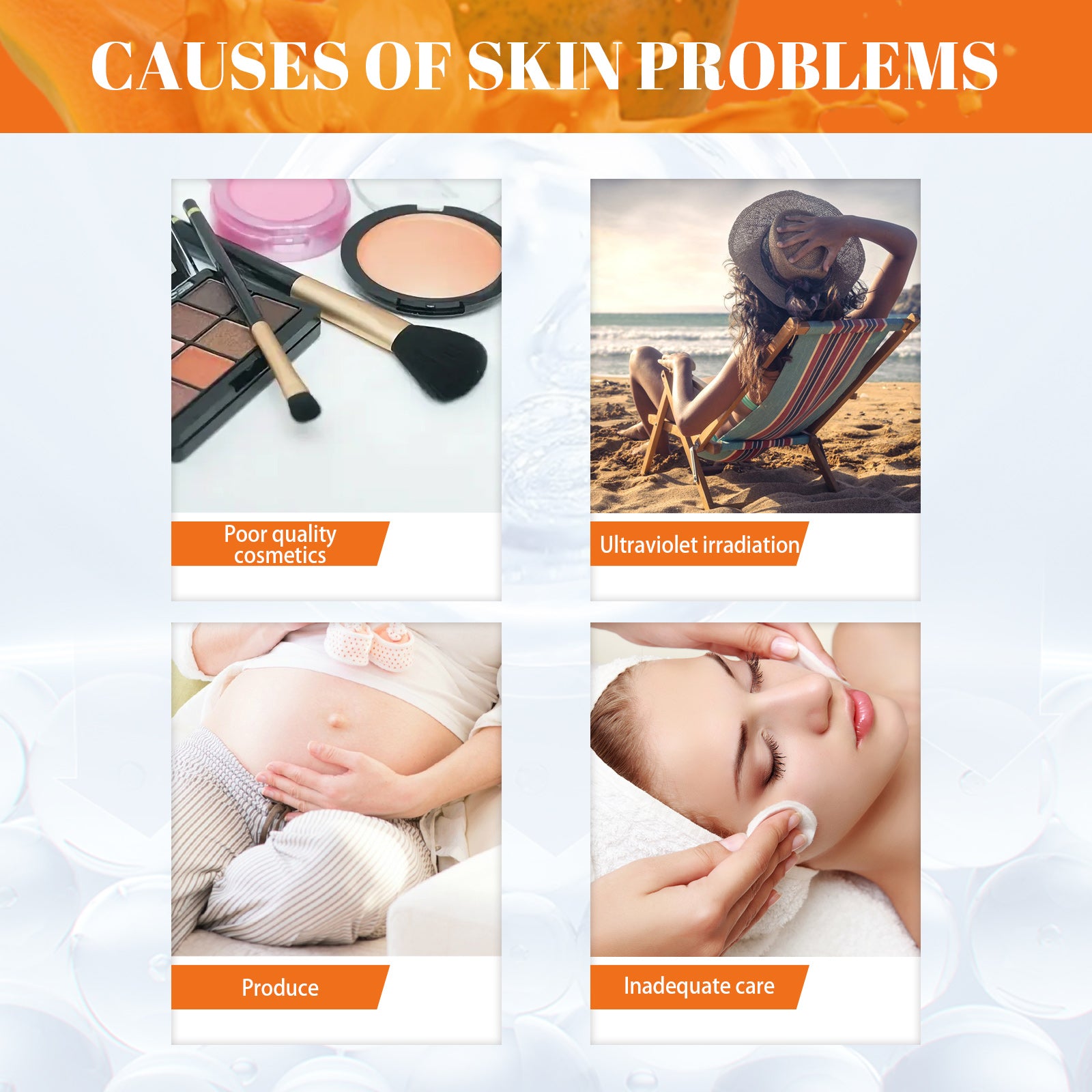 Eelhoe Papaya Whitening Que Spot Cream Fade Facial Freckles Dark Spot Brightening Moisturizing Skin Day & Night Cream