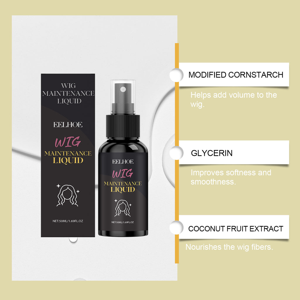 EELHOE Wig Fluffy Spray Gentle Fluffy Wig Refreshing Smooth Feel Daily Styling Portable Spray