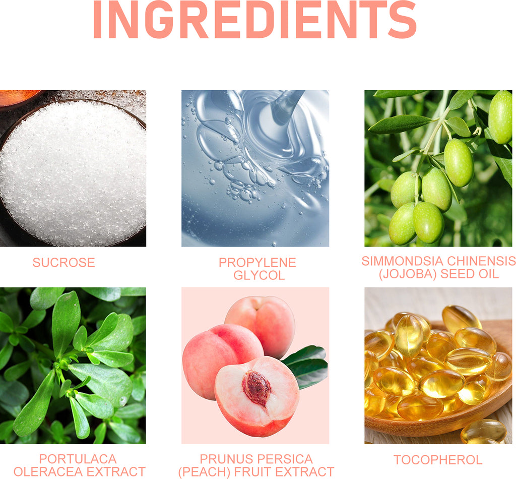 EELHOE Peach Lip Scrub Moisturizing Lip Hydrating Hydrating Lightening Lip Skin Improving Mouth Corners Dull