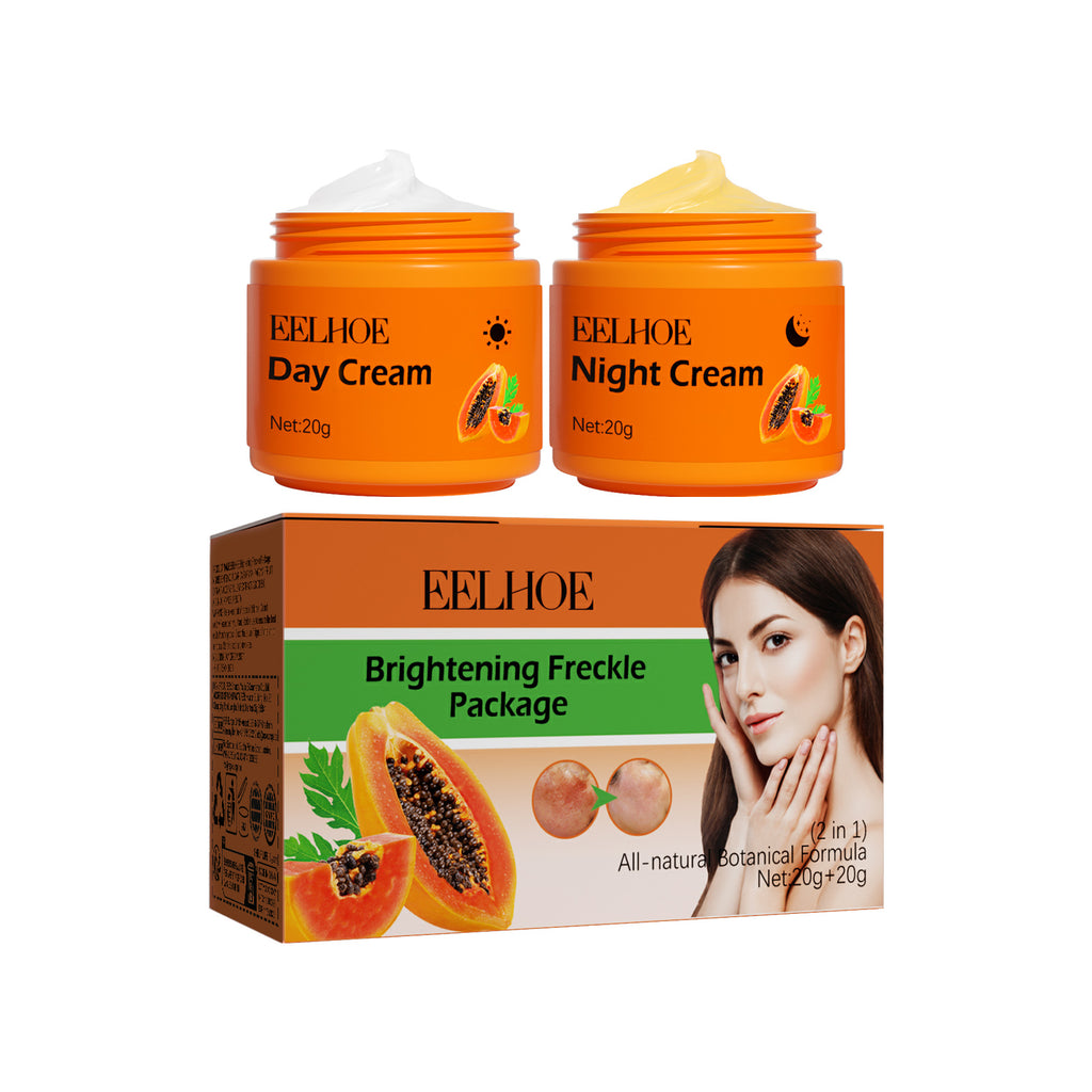 Eelhoe Papaya Whitening Que Spot Cream Fade Facial Freckles Dark Spot Brightening Moisturizing Skin Day & Night Cream