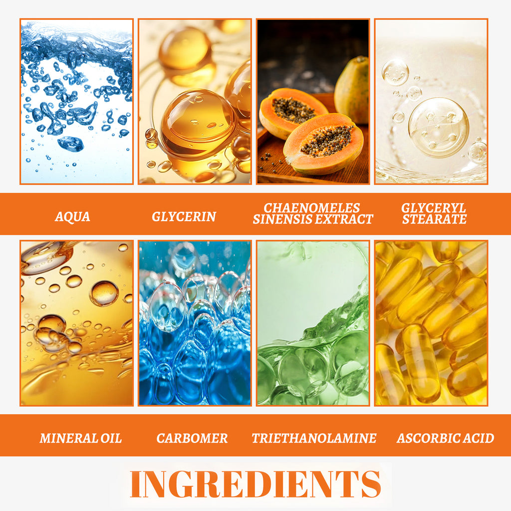 Eelhoe Papaya Whitening Que Spot Cream Fade Facial Freckles Dark Spot Brightening Moisturizing Skin Day & Night Cream