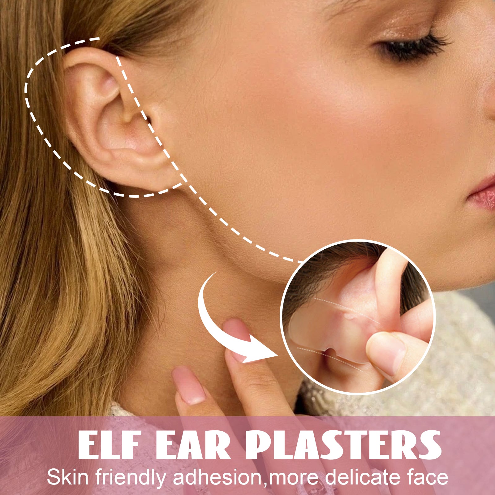 Eelhoe Elf Ear Veneer Ear Wind Ear Show Face Small Invisible and Breathable Waterproof Correction Ear Magic Tape
