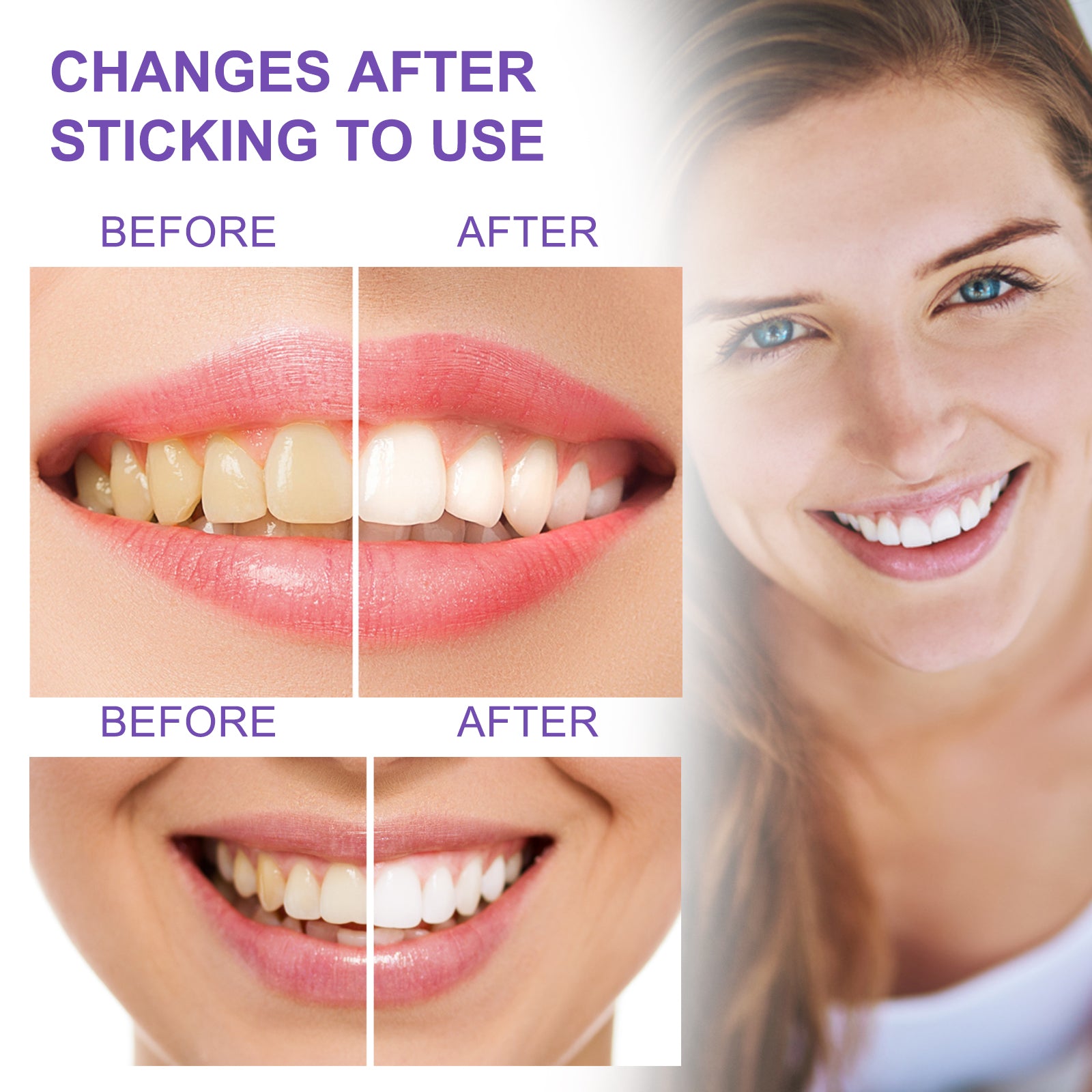 EELHOE Teeth Whitening Toothpaste Removes Stains and Odors Oral Care Brightening Teeth Toothpaste